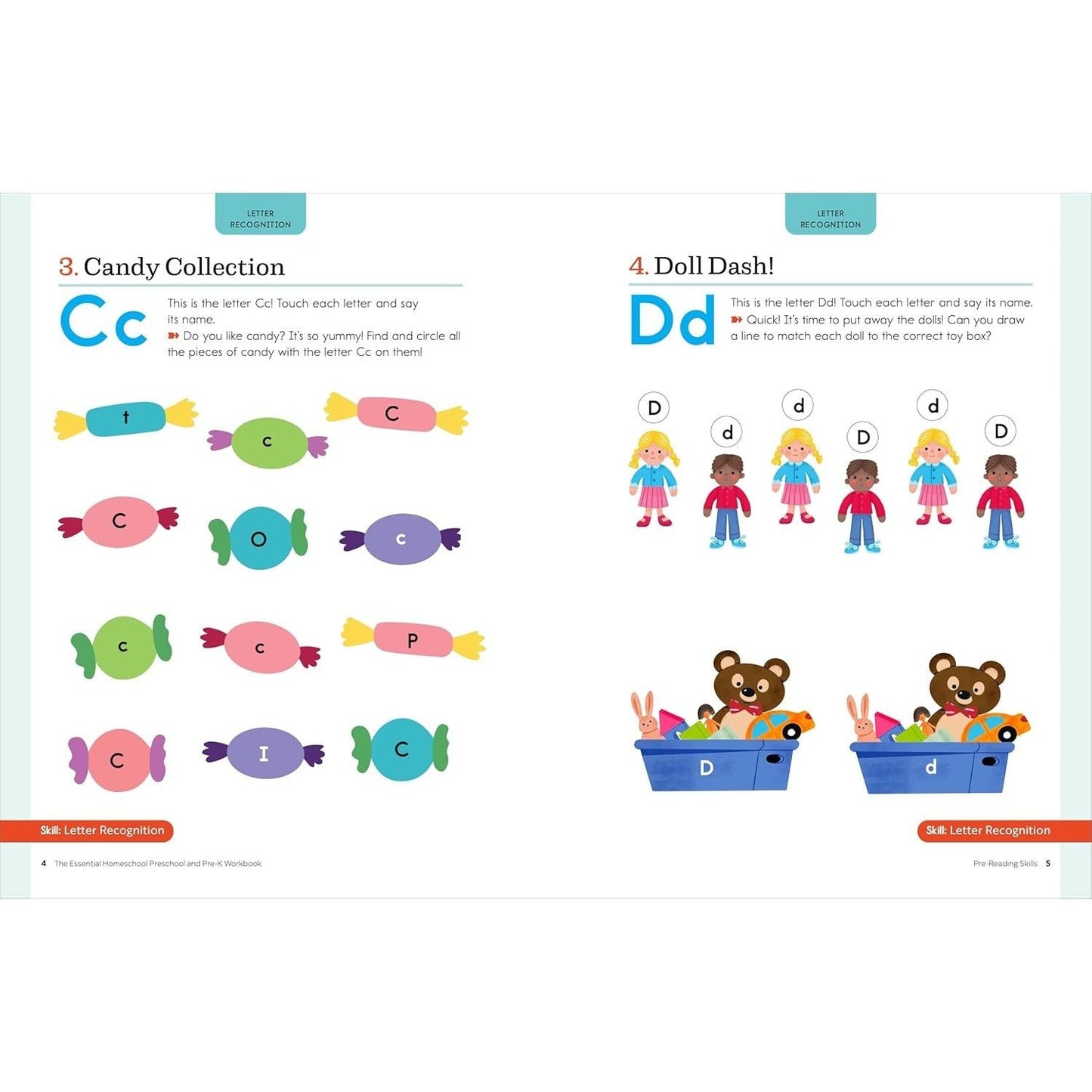 The Essential Homeschool Preschool and Pre-K Workbook: 135 Fun Curriculum-Based Activities to Build Pre-Reading, Pre-Writing, and Early Math Skills! (Homeschool Workbooks) (Spiral Bound)