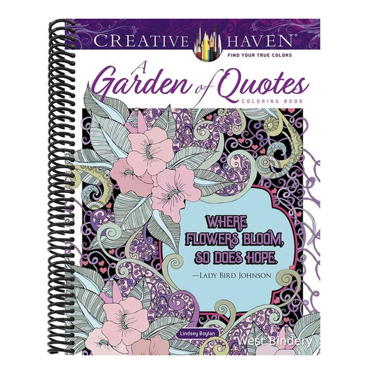 Creative Haven a Garden of Quotes Coloring Book