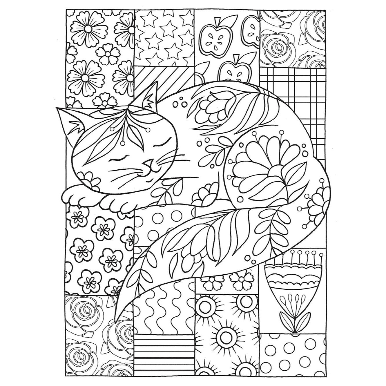 Creative Haven Happiness Coloring Book