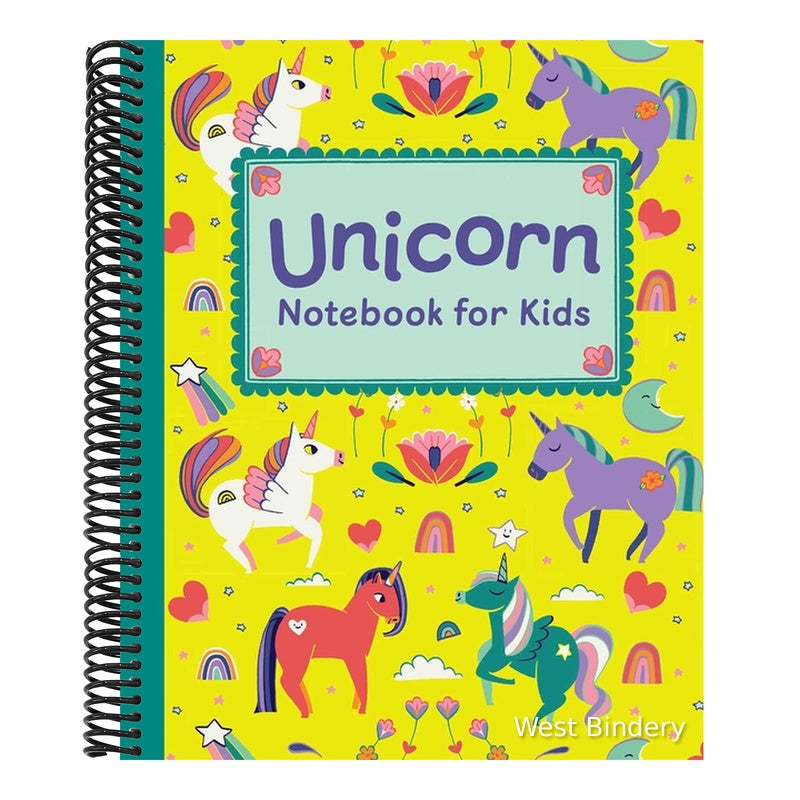 Unicorn Notebook for Kids: Featuring Cute Unicorn Art and Lined, Blank, Graphed and Bulleted Pages Perfect for Journaling and Doodling!