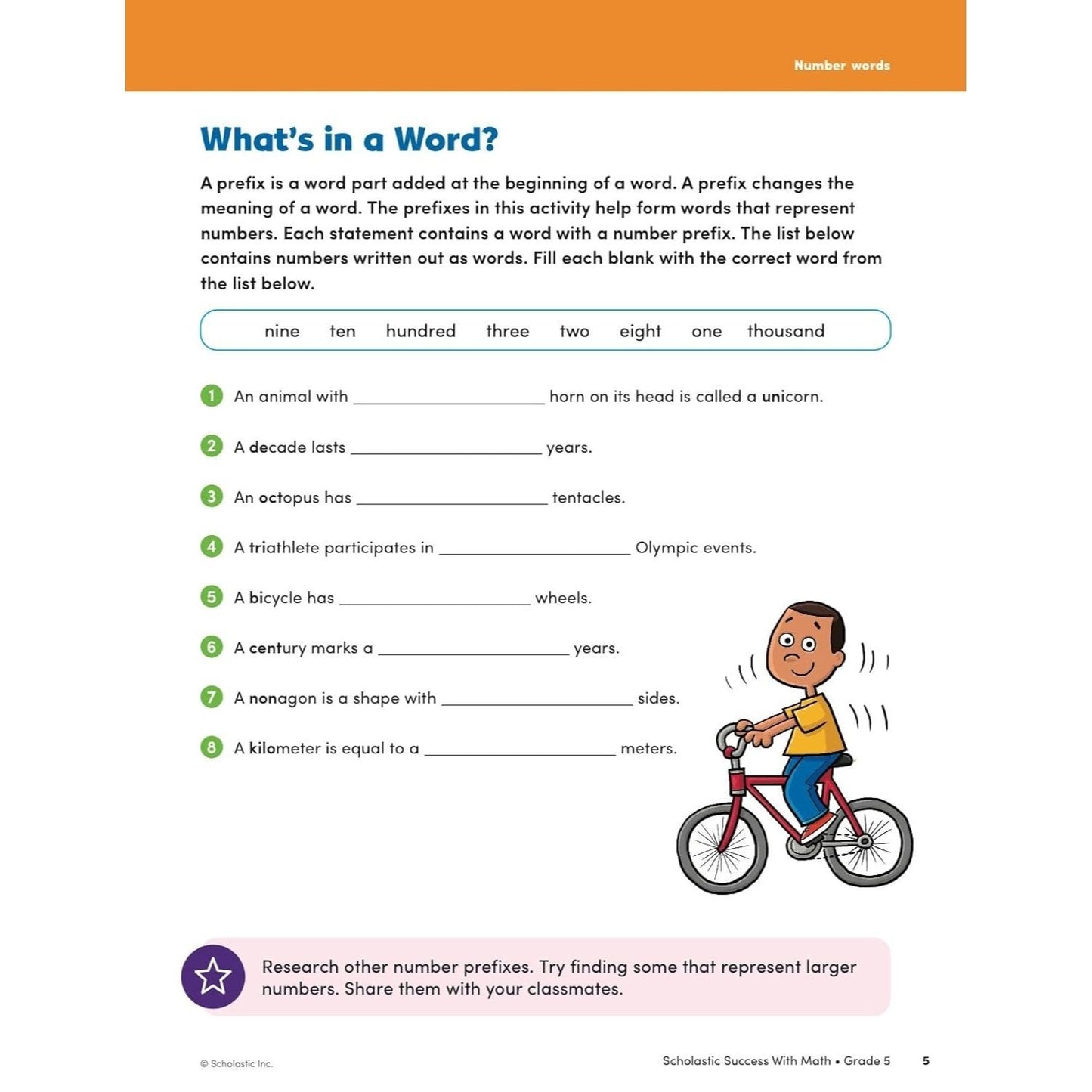 Scholastic Success with Math Grade 5 Workbook
