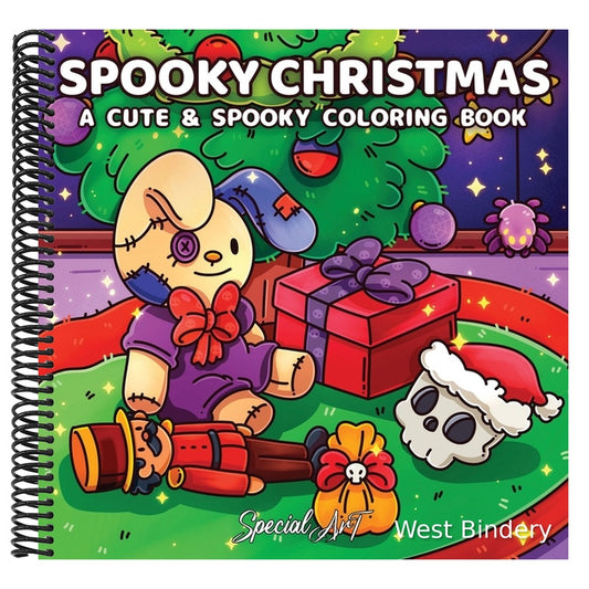 Spooky Christmas: Coloring Book for Adults and Teens with Creepy-Cute Holiday Scenes and Cozy Winter Vibes for Relaxation