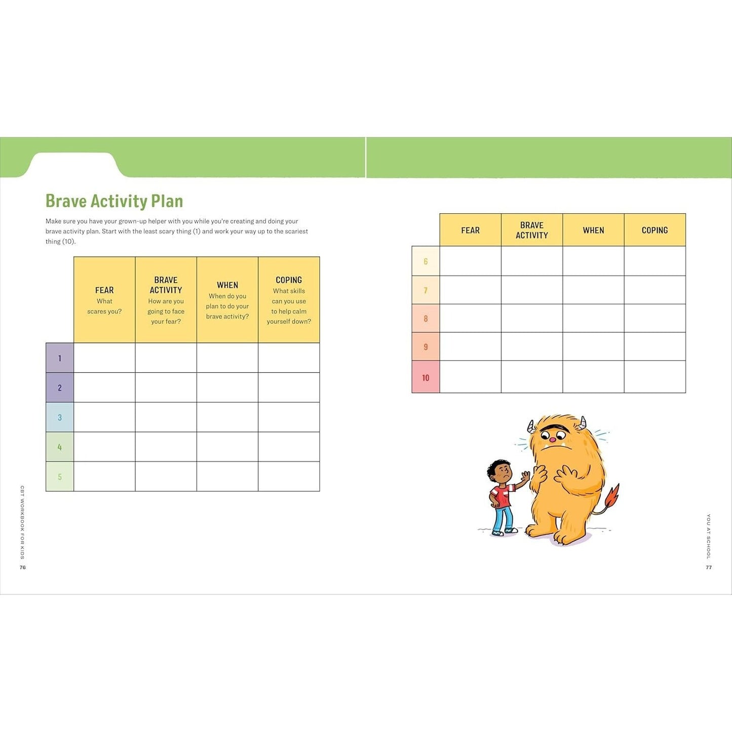 CBT Workbook for Kids: 40+ Fun Exercises and Activities to Help Children Overcome Anxiety & Face Their Fears at Home, at School, and Out in the World (Health and Wellness Workbooks for Kids) (Spiral Bound)