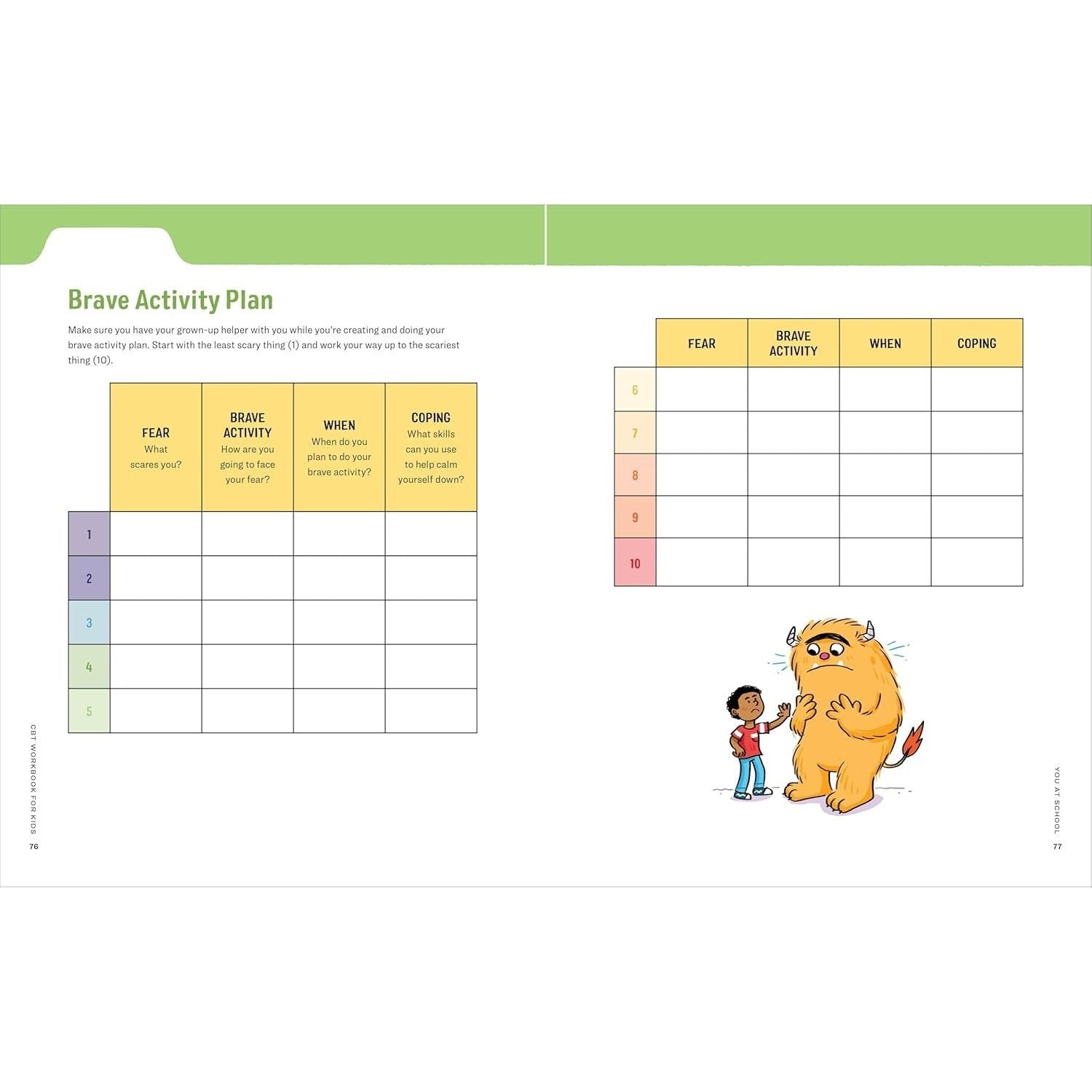 CBT Workbook for Kids: 40+ Fun Exercises and Activities to Help Children Overcome Anxiety & Face Their Fears at Home, at School, and Out in the World (Health and Wellness Workbooks for Kids) (Spiral Bound)