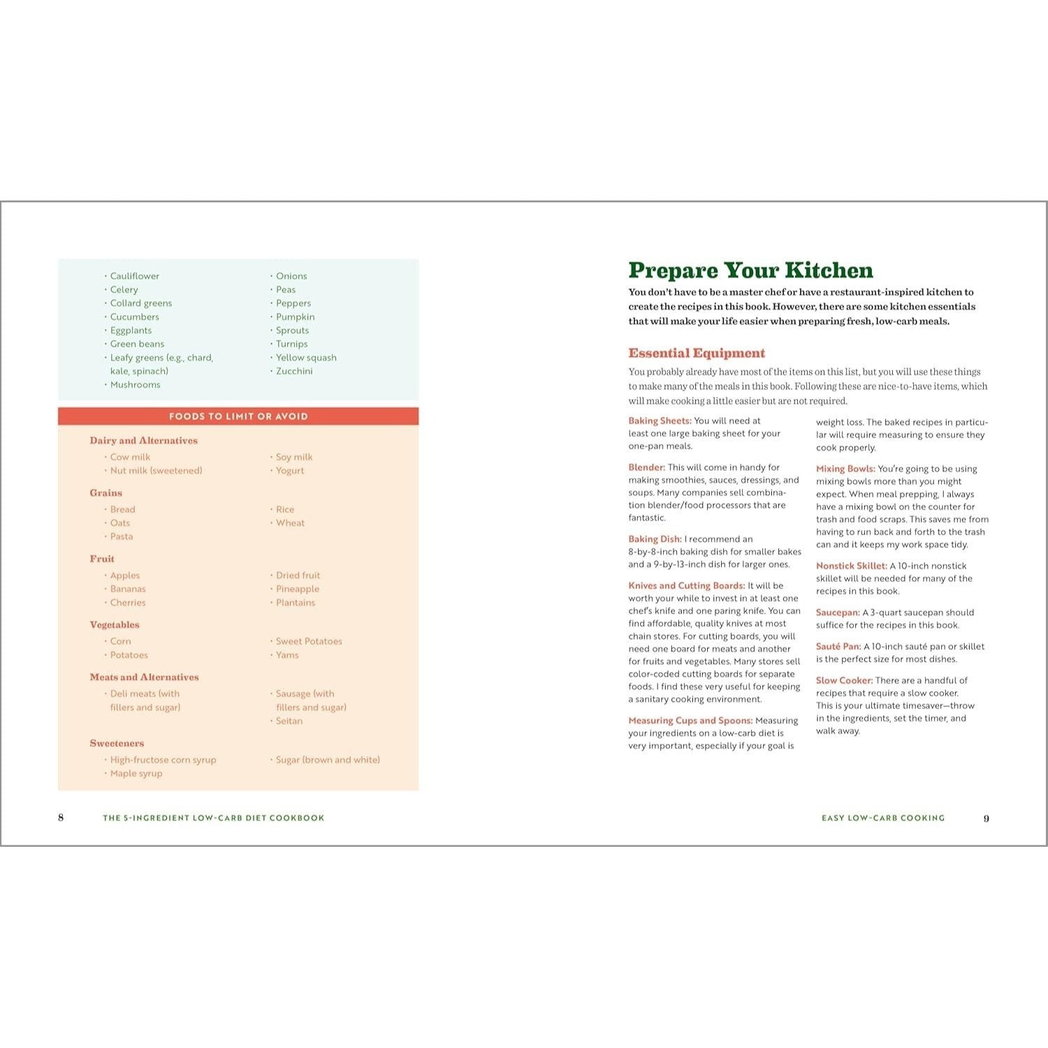 The 5-Ingredient Low-Carb Diet Cookbook: 100 Easy Recipes for Better Health