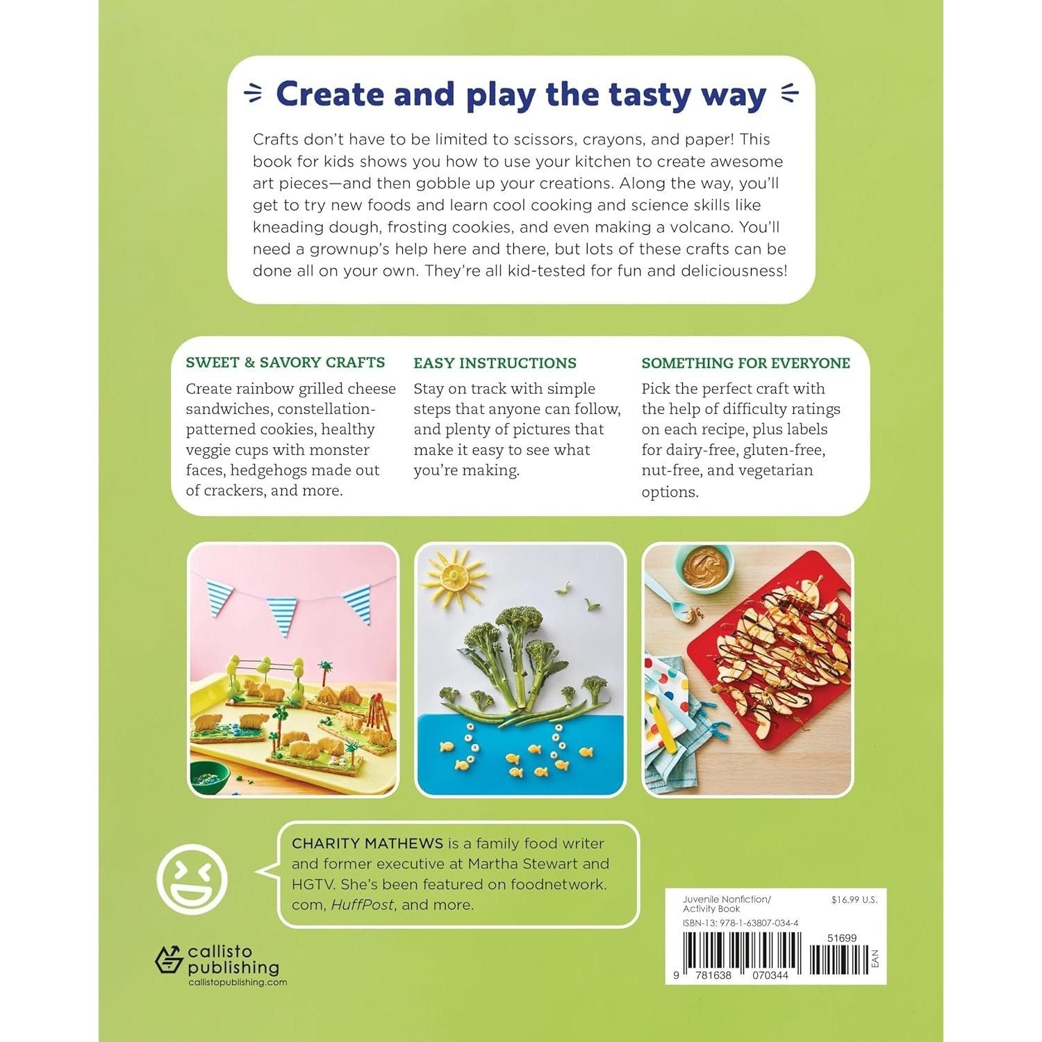 Edible Crafts Kids' Cookbook: 25 Fun Projects to Make and Eat! (Spiral Bound)