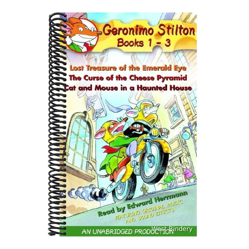 Geronimo Stilton Books 1-3: #1: Lost Treasure of the Emerald Eye; #2: The Curse of the Cheese Pyramid; #3: Cat and Mouse in a Haunted House