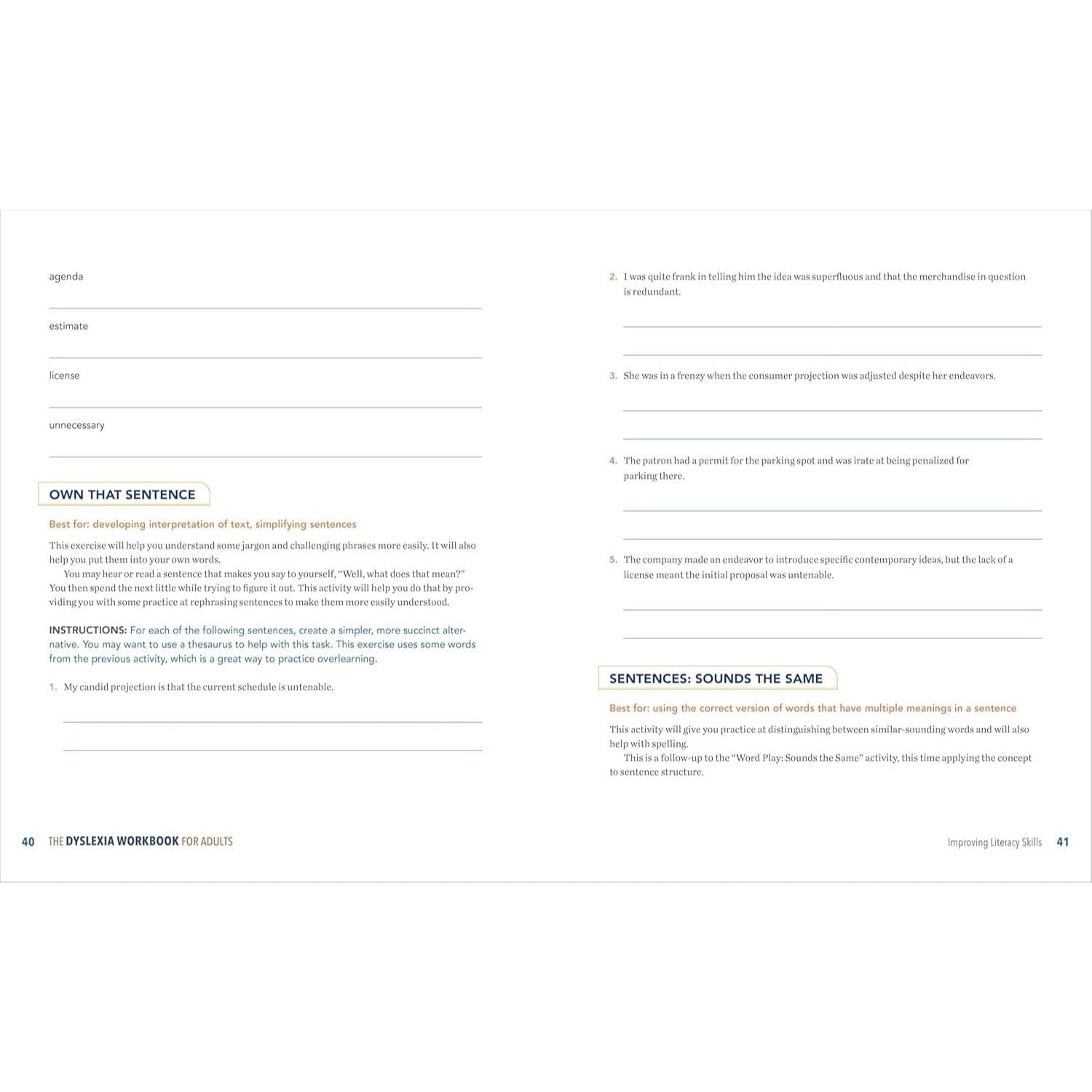 The Dyslexia Workbook for Adults: Practical Tools to Improve Executive Functioning, Boost Literacy Skills, and Develop Your Unique Strengths