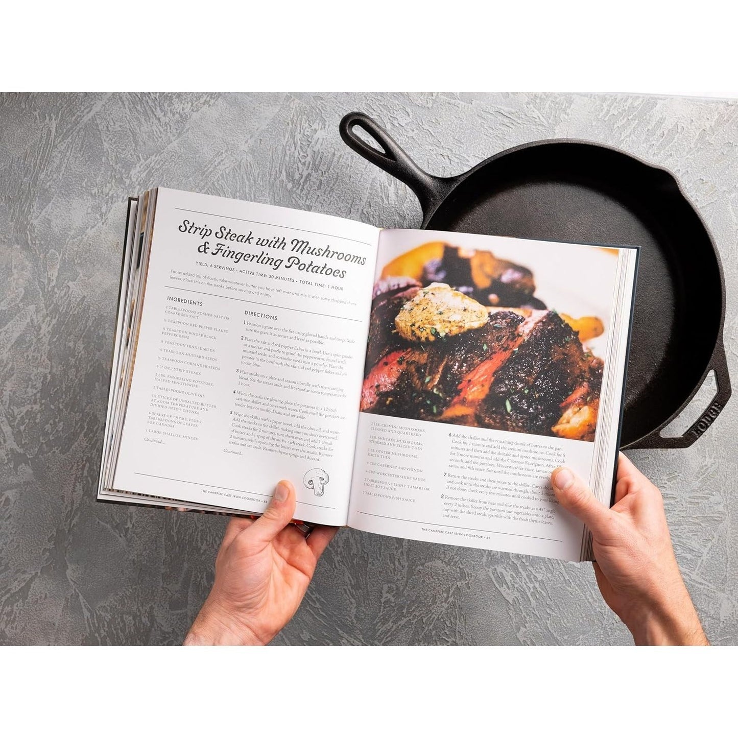 The Campfire Cast Iron Cookbook: The Ultimate Cookbook of Hearty and Delicious Cast Iron Recipes