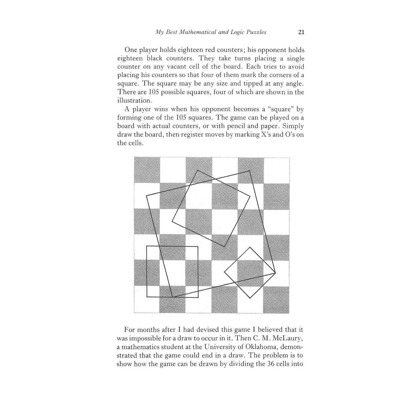 My Best Mathematical and Logic Puzzles