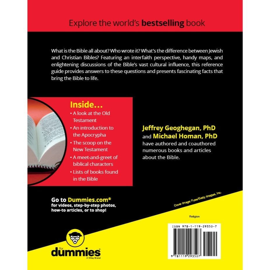 The Bible for Dummies (For Dummies (Lifestyle)) (1ST ed.) (Spiral Bound)