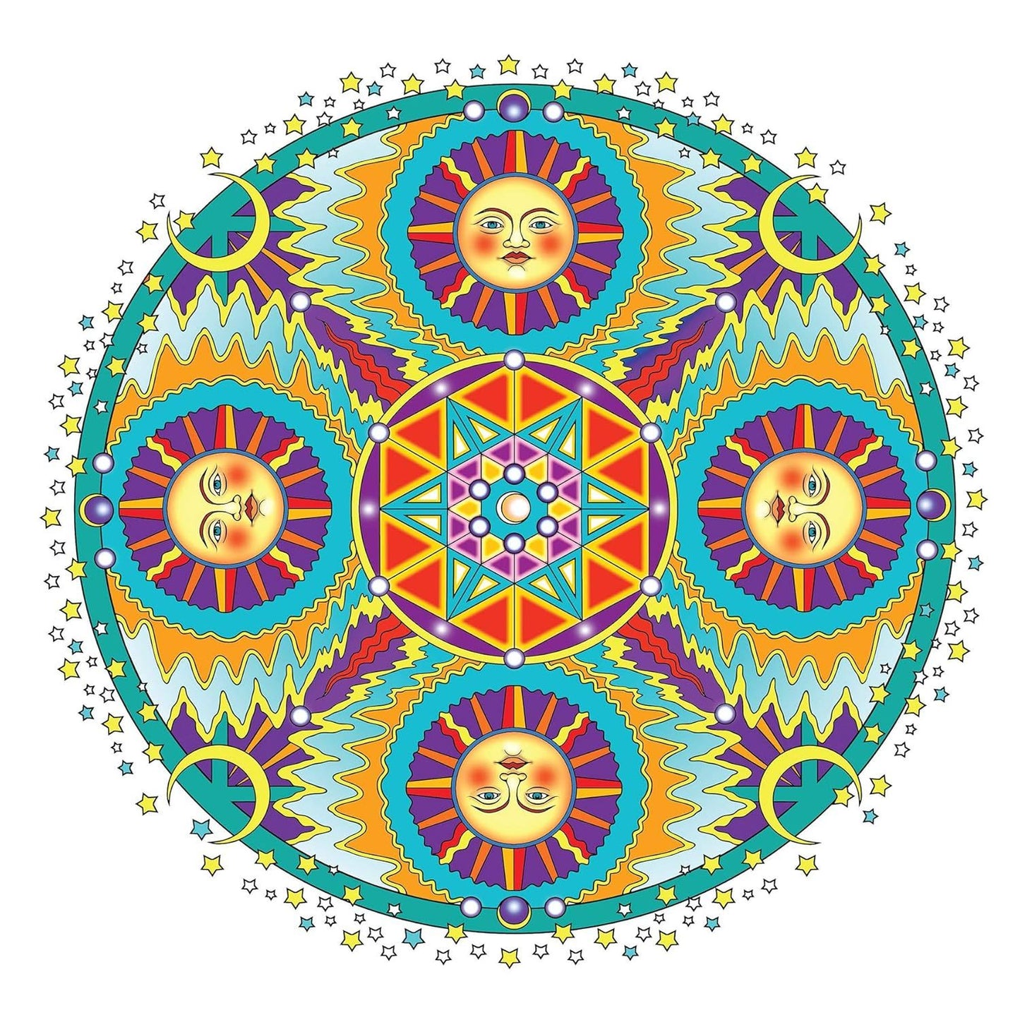 Creative Haven Celestial Mandalas Coloring Book