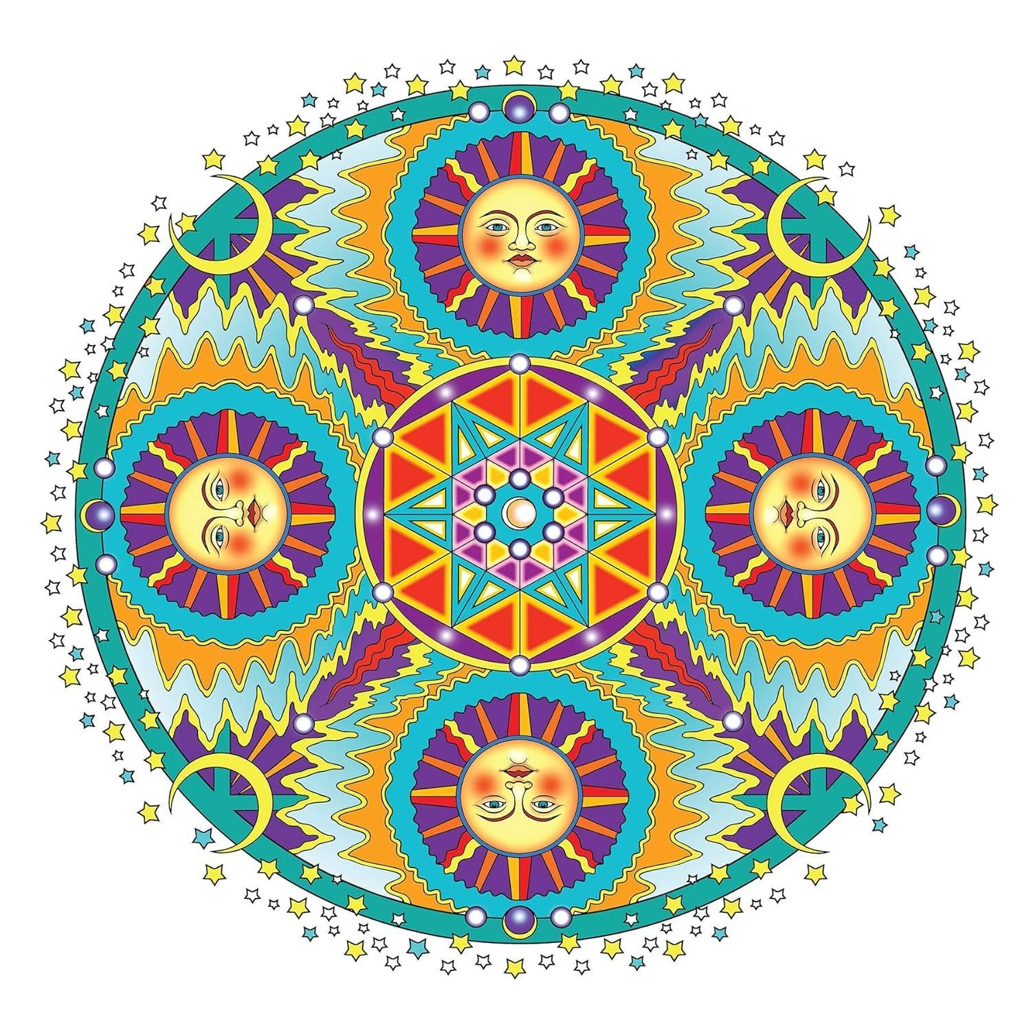 Creative Haven Celestial Mandalas Coloring Book