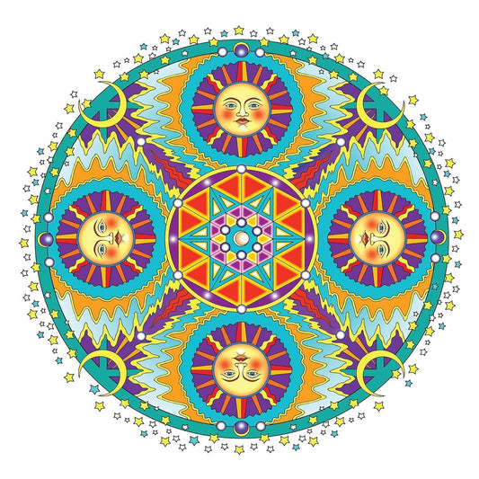 Creative Haven Celestial Mandalas Coloring Book