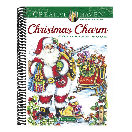 Creative Haven Christmas Charm Coloring Book