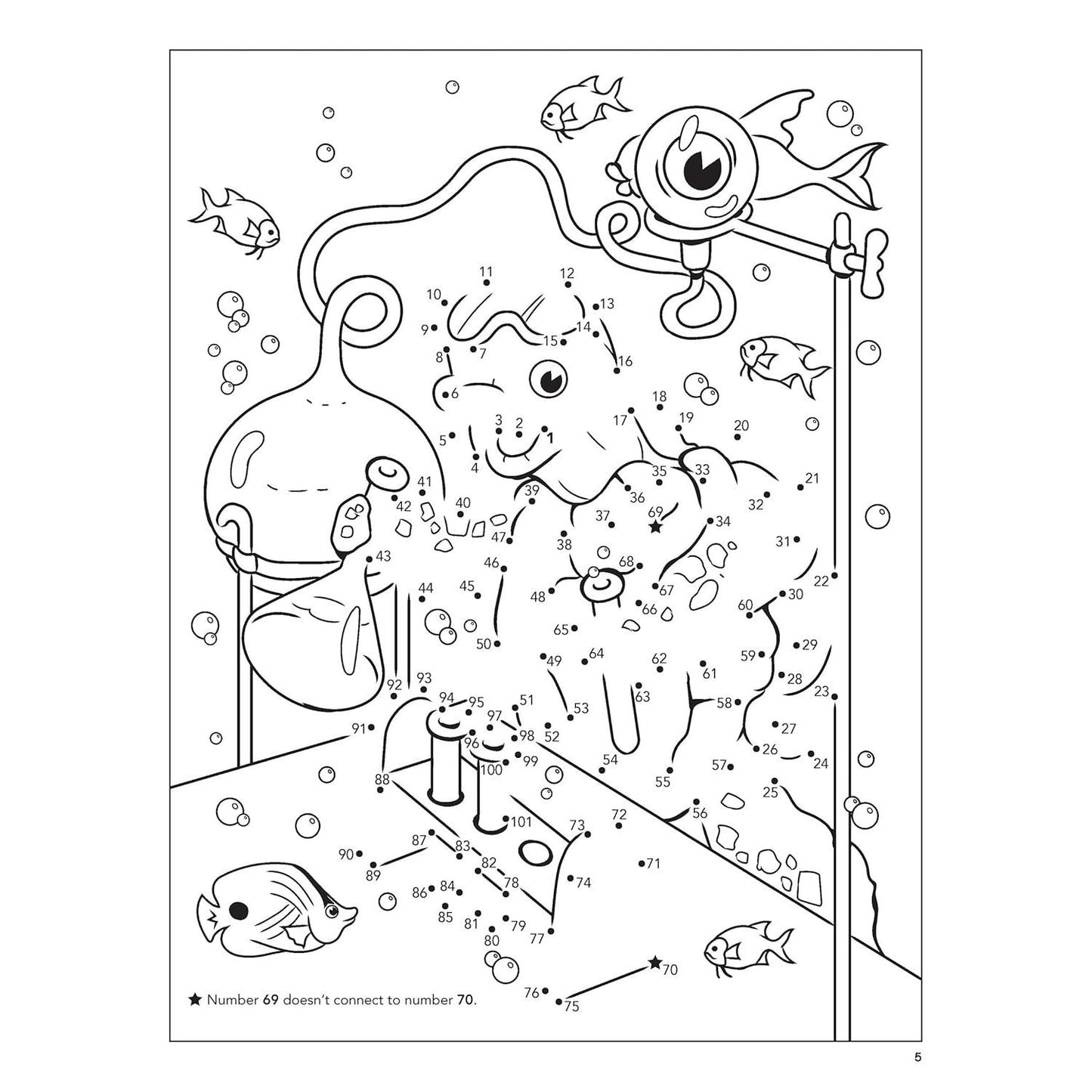 Under the Sea Dot-To-Dot Fun!: Count from 1 to 101