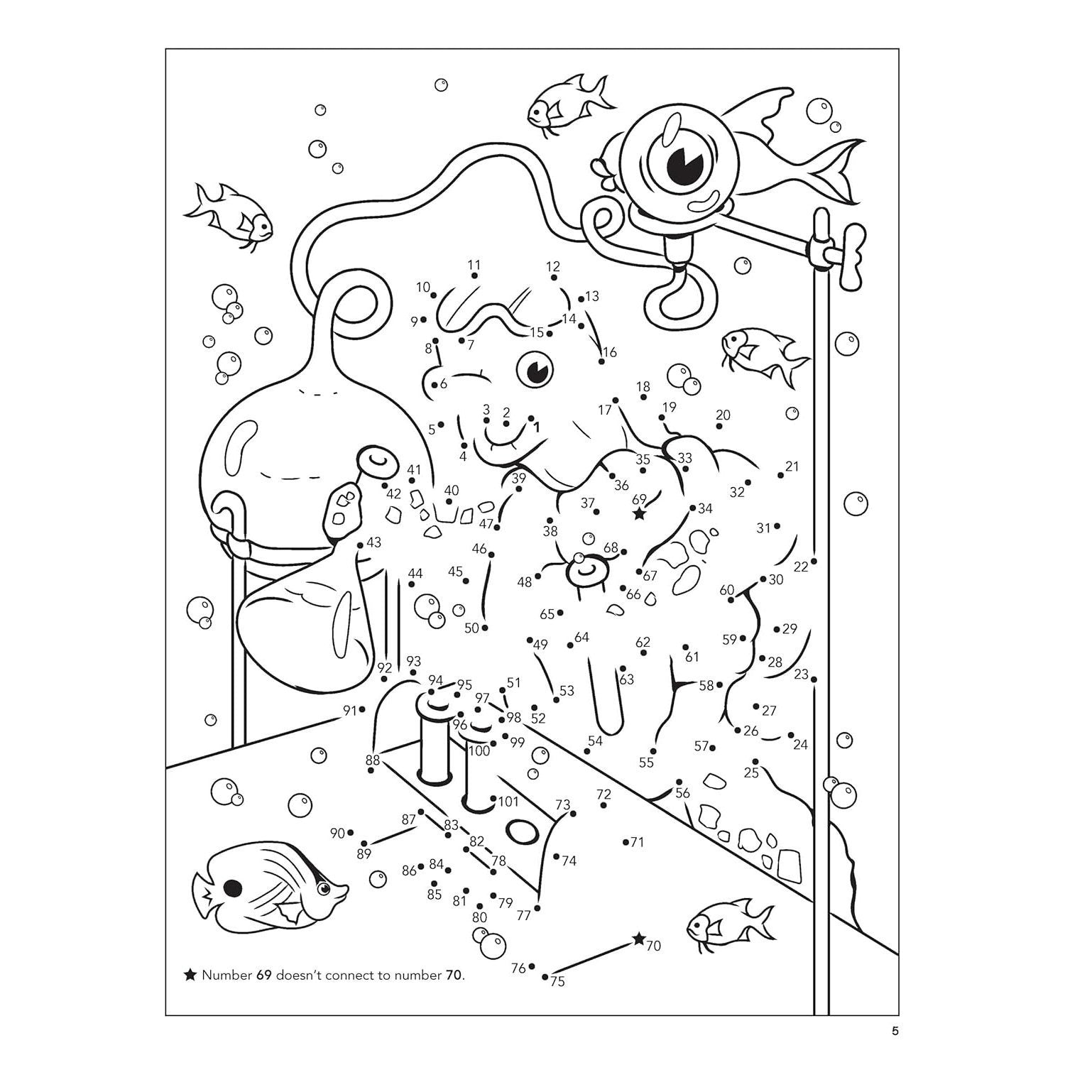 Under the Sea Dot-To-Dot Fun!: Count from 1 to 101
