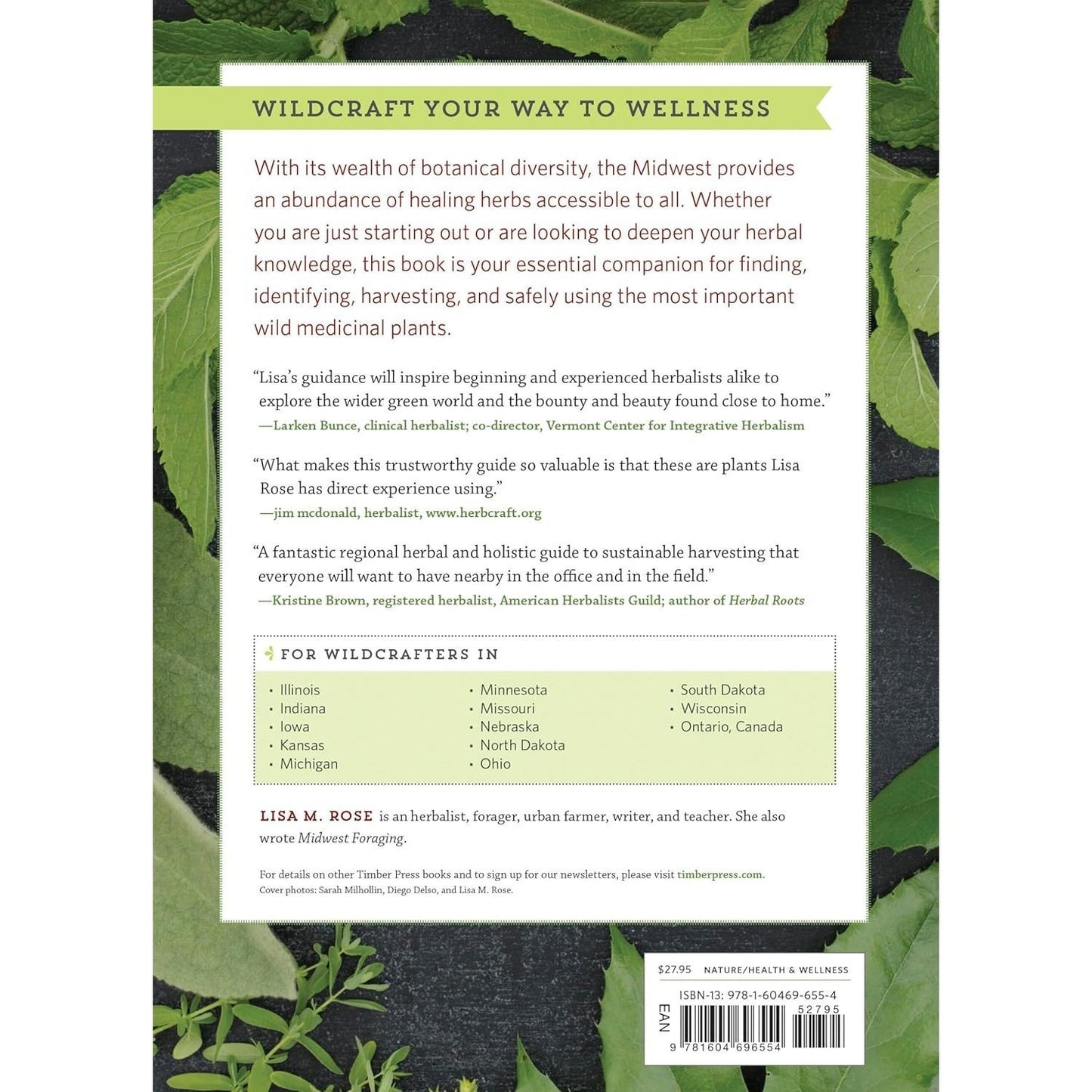 Midwest Medicinal Plants: Identify, Harvest, and Use 109 Wild Herbs for Health and Wellness (Medicinal Plants) (Spiral Bound)