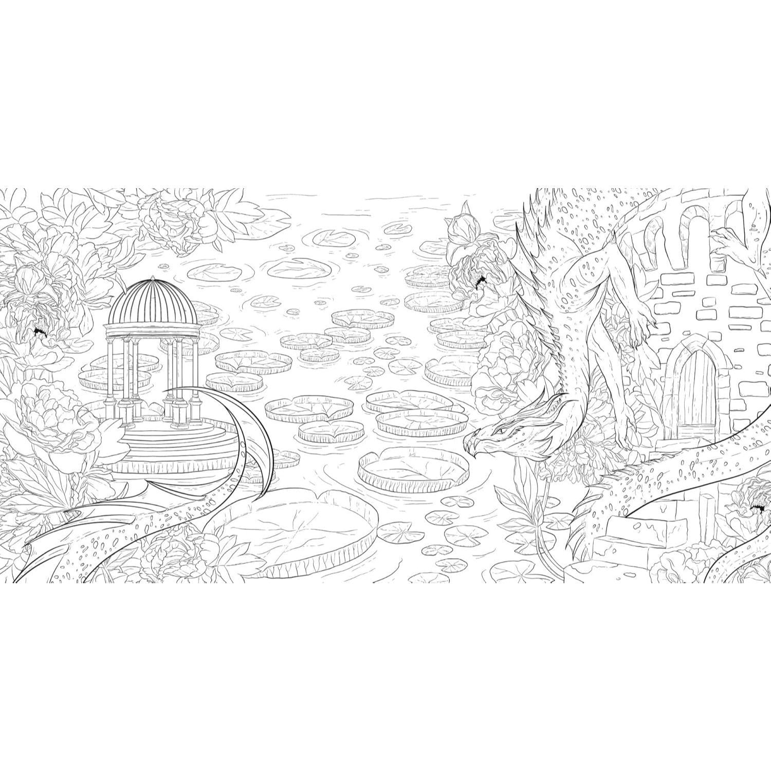 Fantastic Worlds Coloring Book