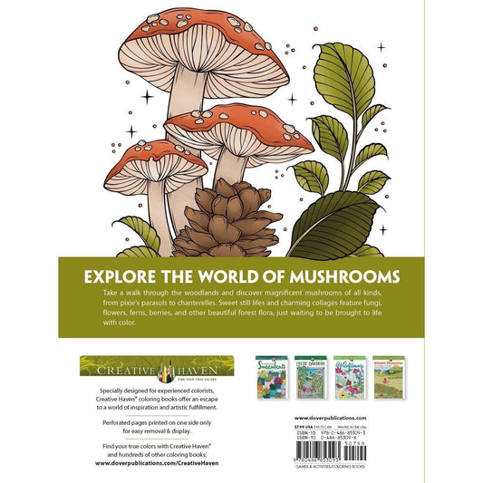Creative Haven the Art of Mushrooms Coloring Book