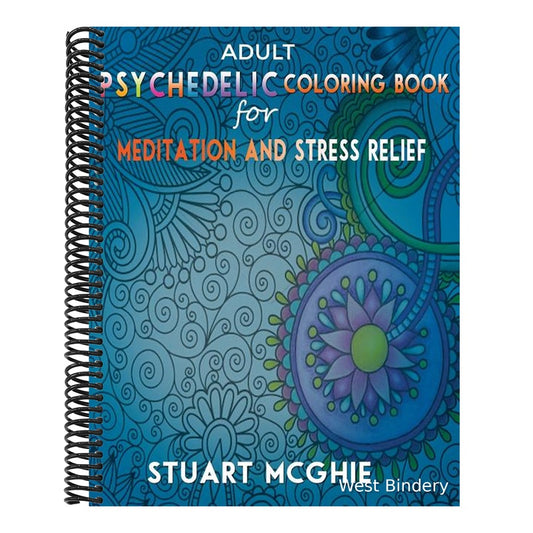Adult Psychedelic Coloring Book for Meditation and Stress Relief: Adult colorings books art therapy