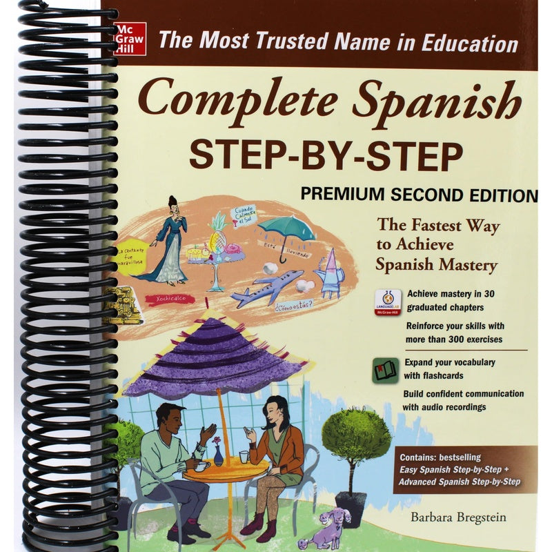 Complete Spanish Step-By-Step, Premium Second Edition (2ND ed.) (Spiral Bound)