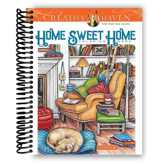 Creative Haven Home Sweet Home Coloring Book (Spiral Bound)