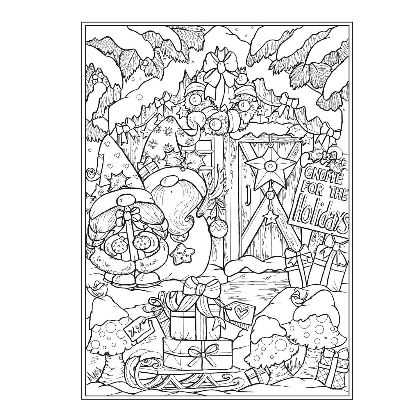 Creative Haven Christmas Gnomes Coloring Book (Adult Coloring Books: Christmas)