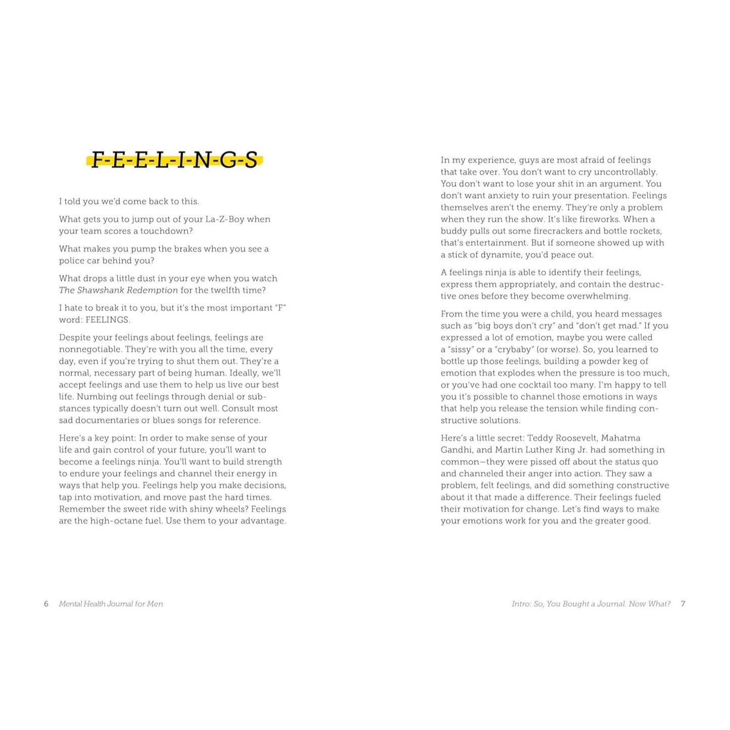 Mental Health Journal for Men: Creative Prompts, Practices, and Exercises to Bolster Wellness