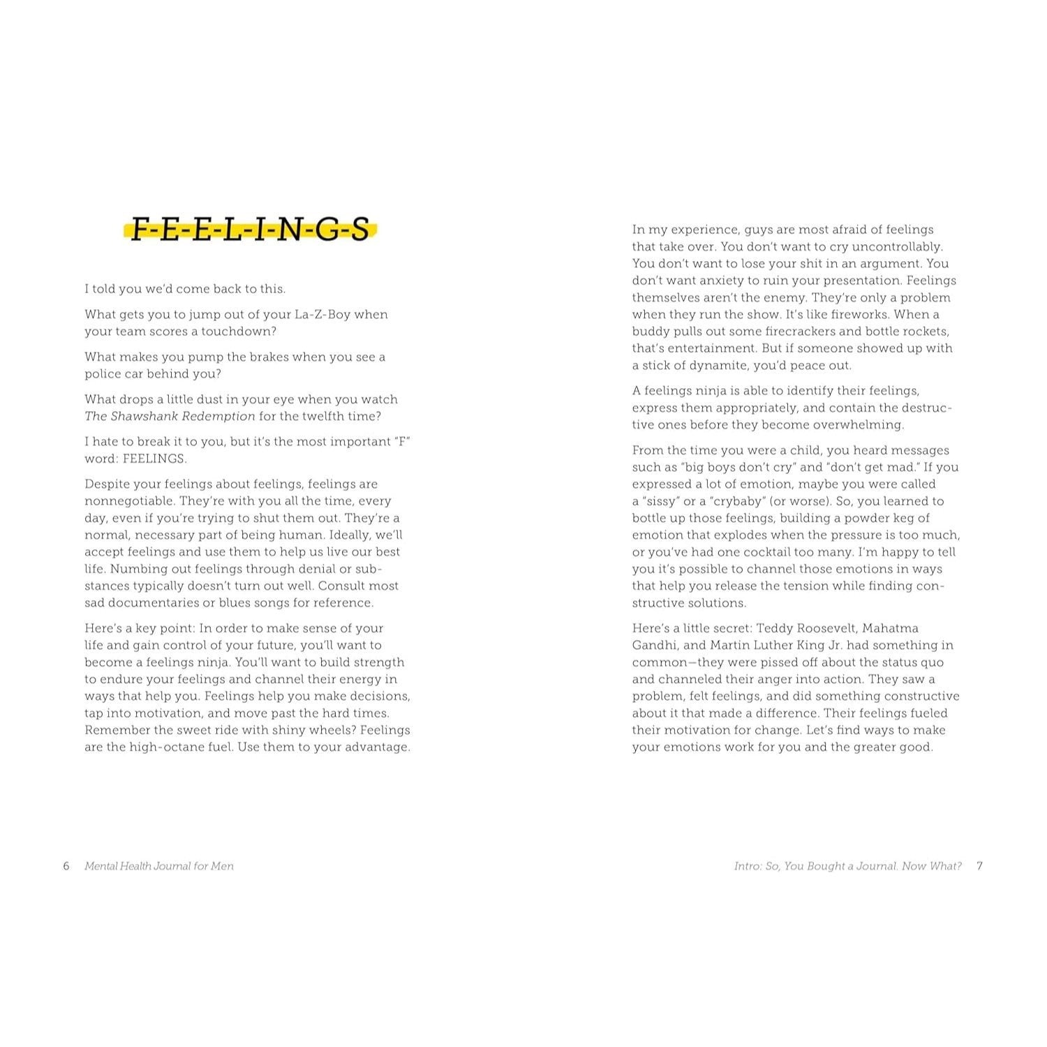 Mental Health Journal for Men: Creative Prompts, Practices, and Exercises to Bolster Wellness