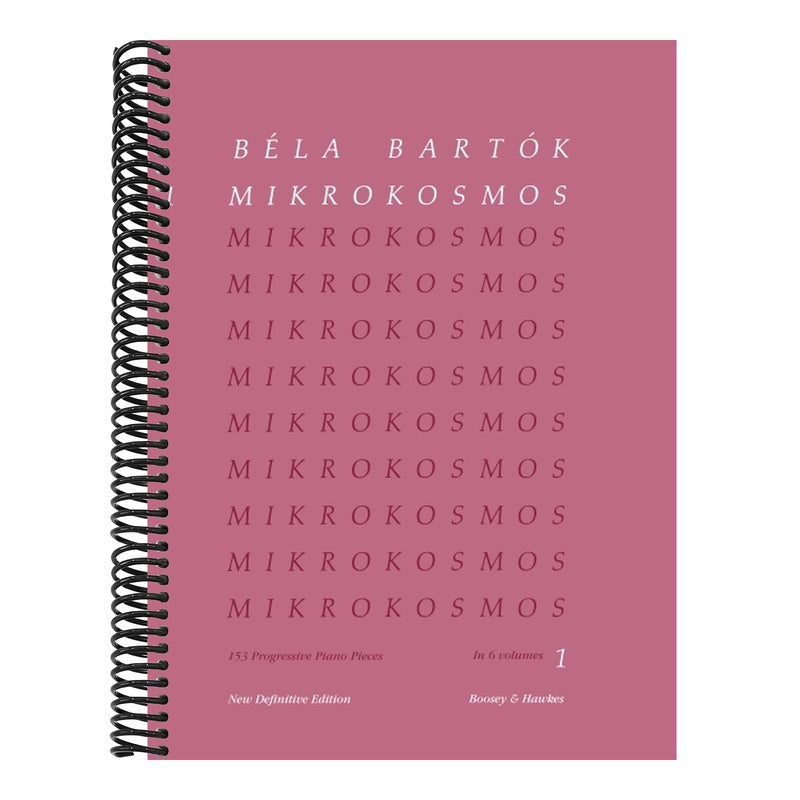Mikrokosmos Volume 1 (Pink): Piano Solo - Piano Lessons Classic - Pink Piano Book with Music Theory and Exercises - Piano Sheet Music Book in English,
