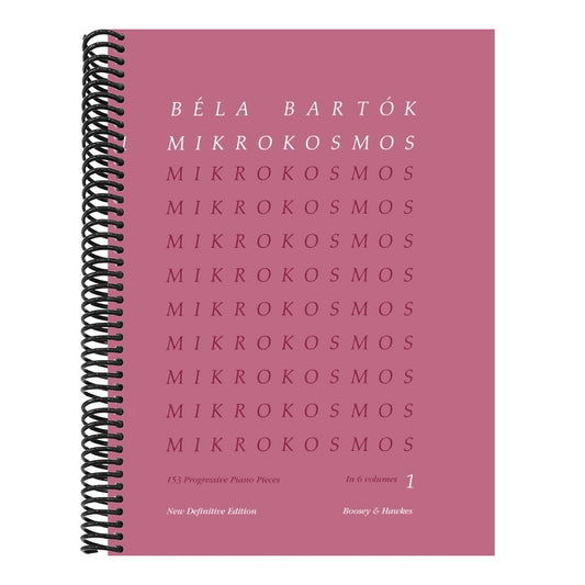 Mikrokosmos Volume 1 (Pink): Piano Solo - Piano Lessons Classic - Pink Piano Book with Music Theory and Exercises - Piano Sheet Music Book in English,