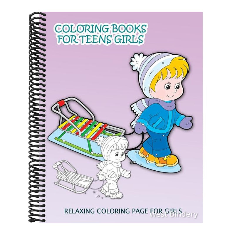 Coloring Books For Teens Girls: Relaxing Coloring Page for Girls