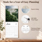 MUKAWA 2027 Mountain Wall Calendar, Four Seasons of Nature, 11.5" × 14.7"