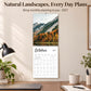 MUKAWA 2027 Nature Wall Calendar, 12 Months of Scenic Landscapes