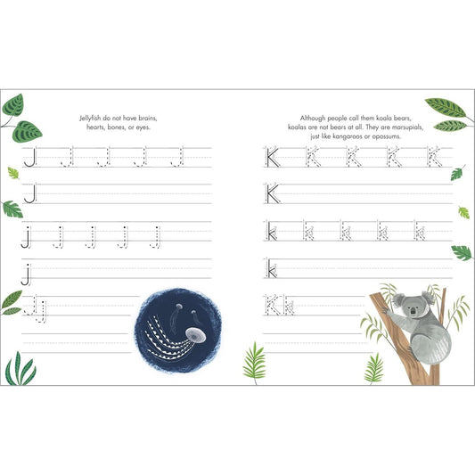 The Print Penmanship Workbook for Kids: Improve Your Handwriting with Fun Animal Facts