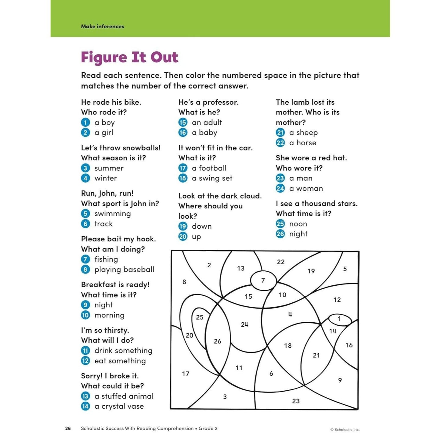 Scholastic Success with Reading Comprehension Grade 2 Workbook