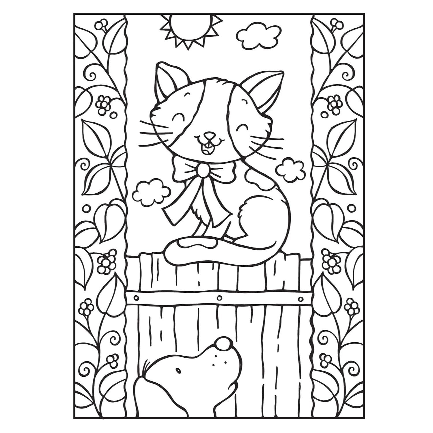 Happy Cats Coloring Book/Happy Cats Color by Number: 2 Books in 1/Flip and See!