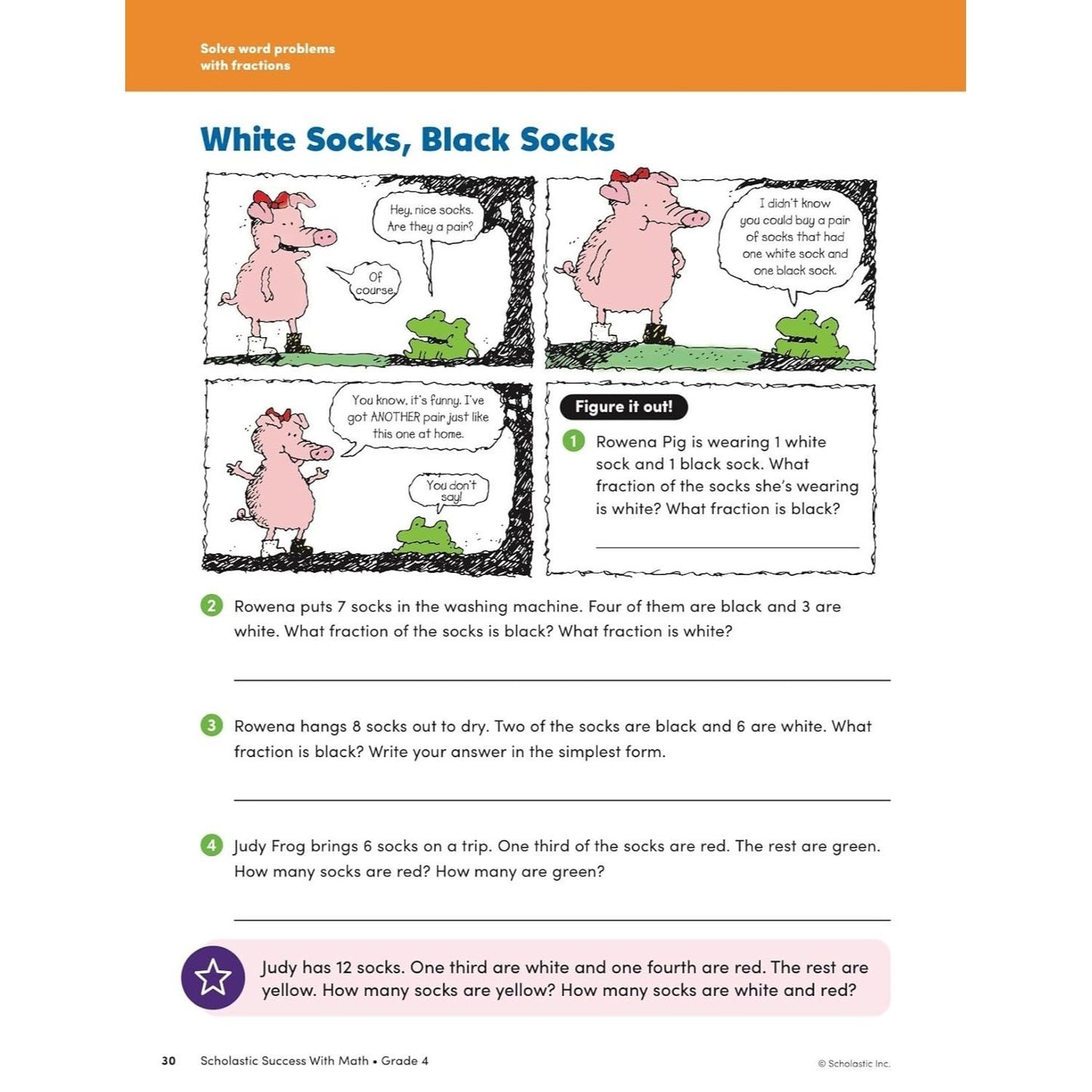 Scholastic Success with Math Grade 4 Workbook