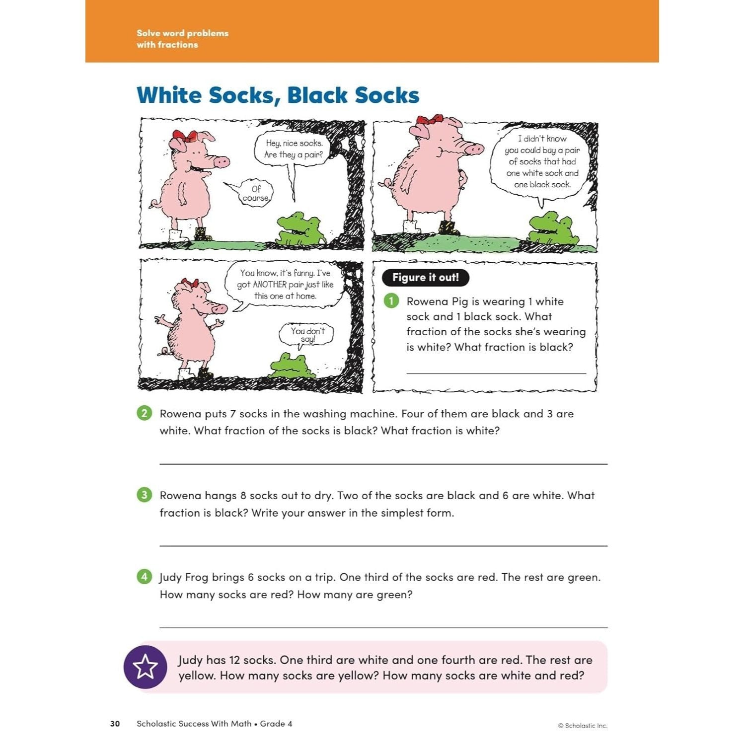 Scholastic Success with Math Grade 4 Workbook
