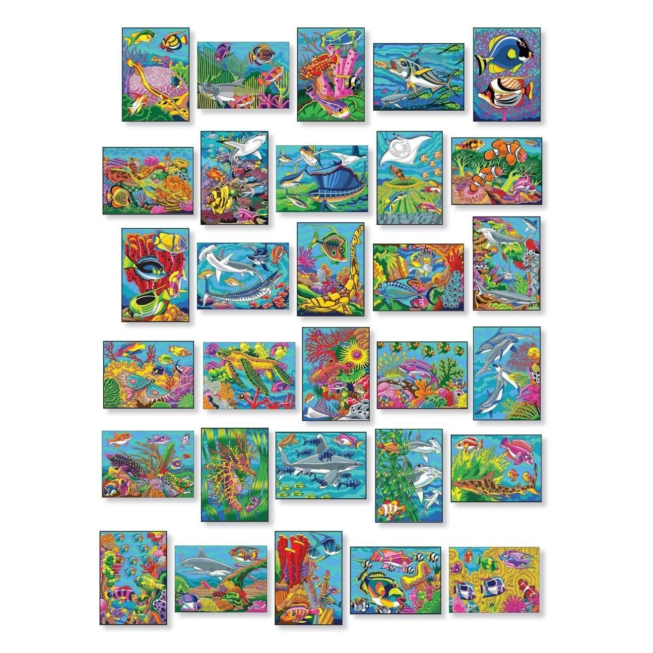 Creative Haven Sea Life Color by Number Coloring Book