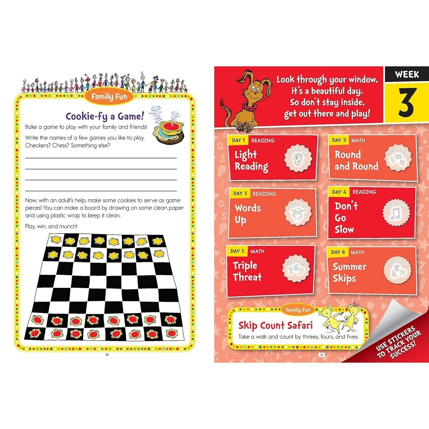 Summer with Seuss Workbook: Grades 1-2 (Dr. Seuss Workbooks) (Spiral Bound)