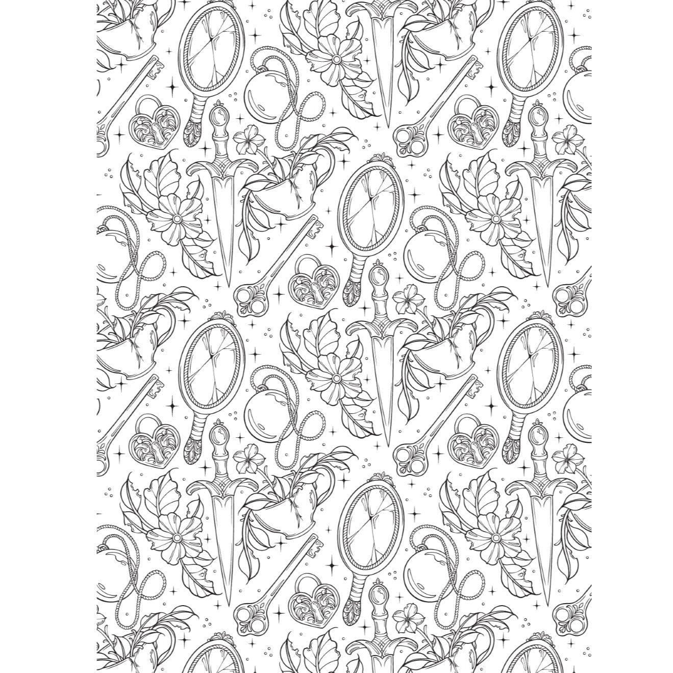 Creative Haven Pretty Creepy Coloring Book