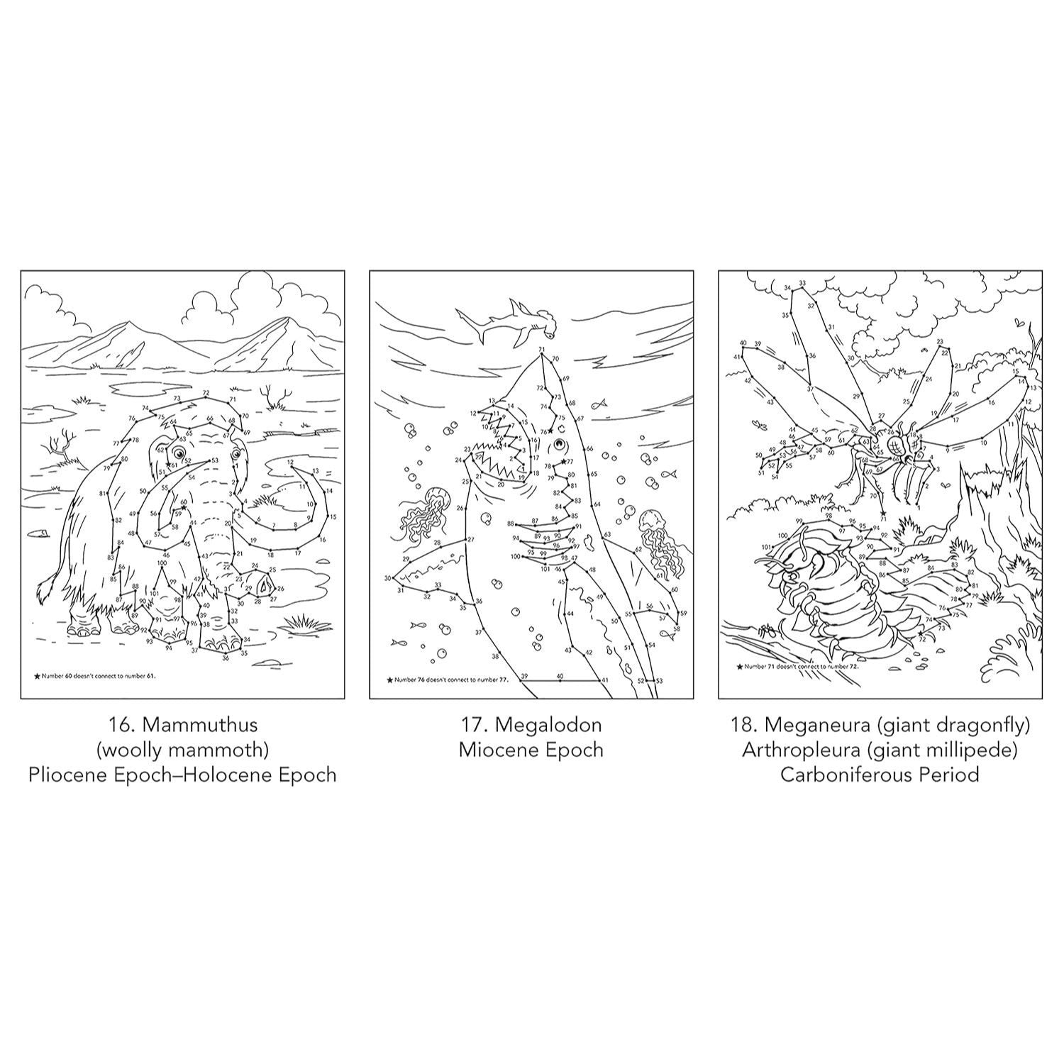 Dinosaurs & Prehistoric Animals Dot-To-Dot Fun!: Count from 1 to 101