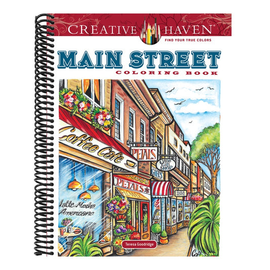 Creative Haven Main Street Coloring Book