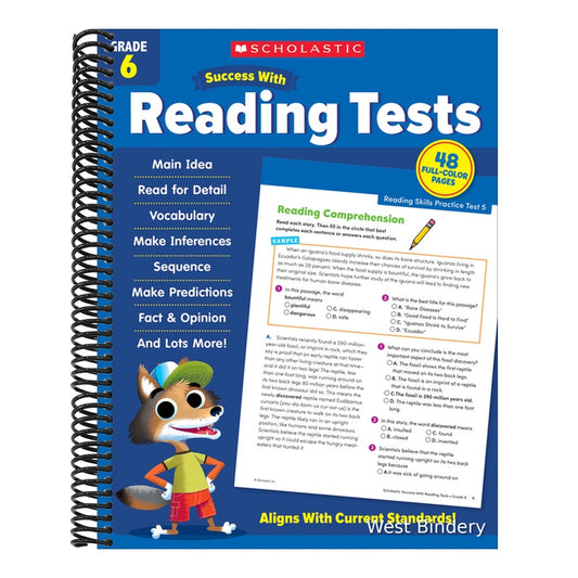 Scholastic Success with Reading Tests Grade 6 Workbook