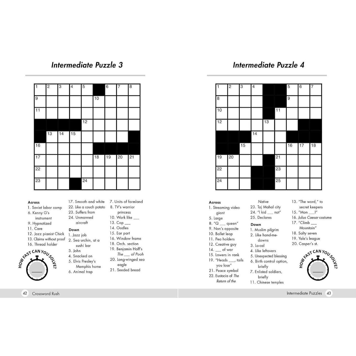 Crossword Rush: Test Your Skills and Beat the Clock with 150+ Easy to Hard Challenges