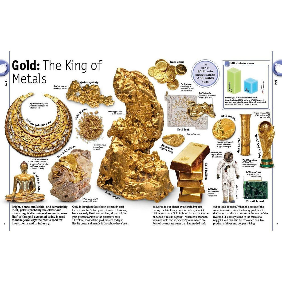 The Rock and Gem Book: And Other Treasures of the Natural World (DK Our World in Pictures) (Spiral Bound)
