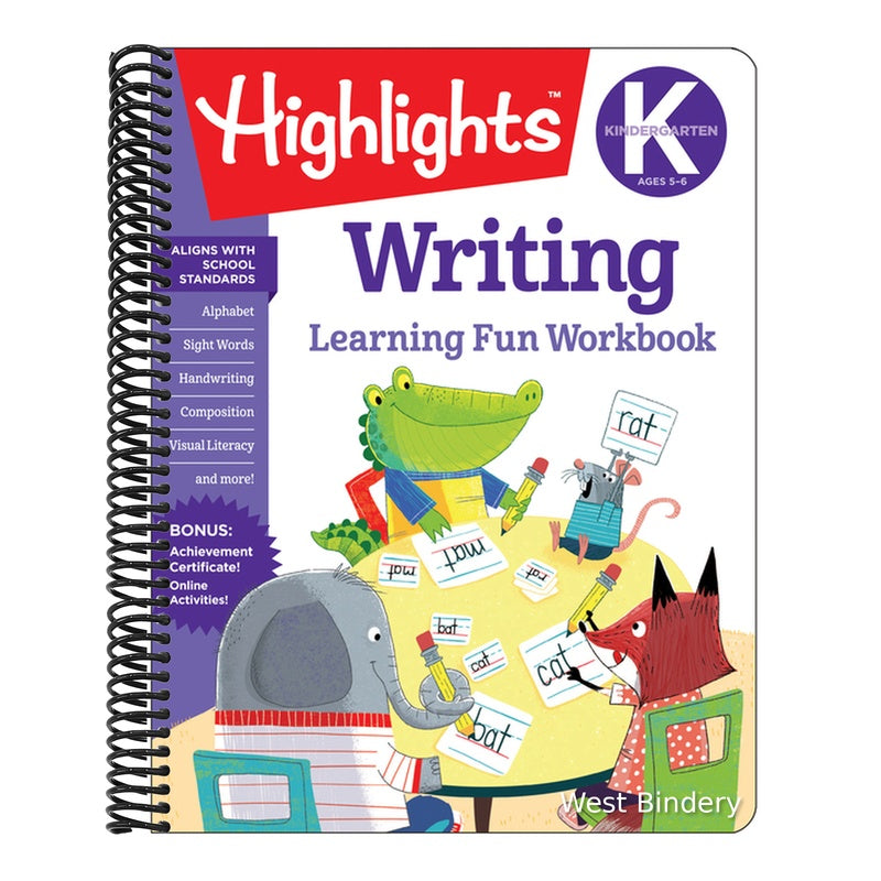 Kindergarten Writing (Highlights Learning Fun Workbooks) (Spiral Bound)