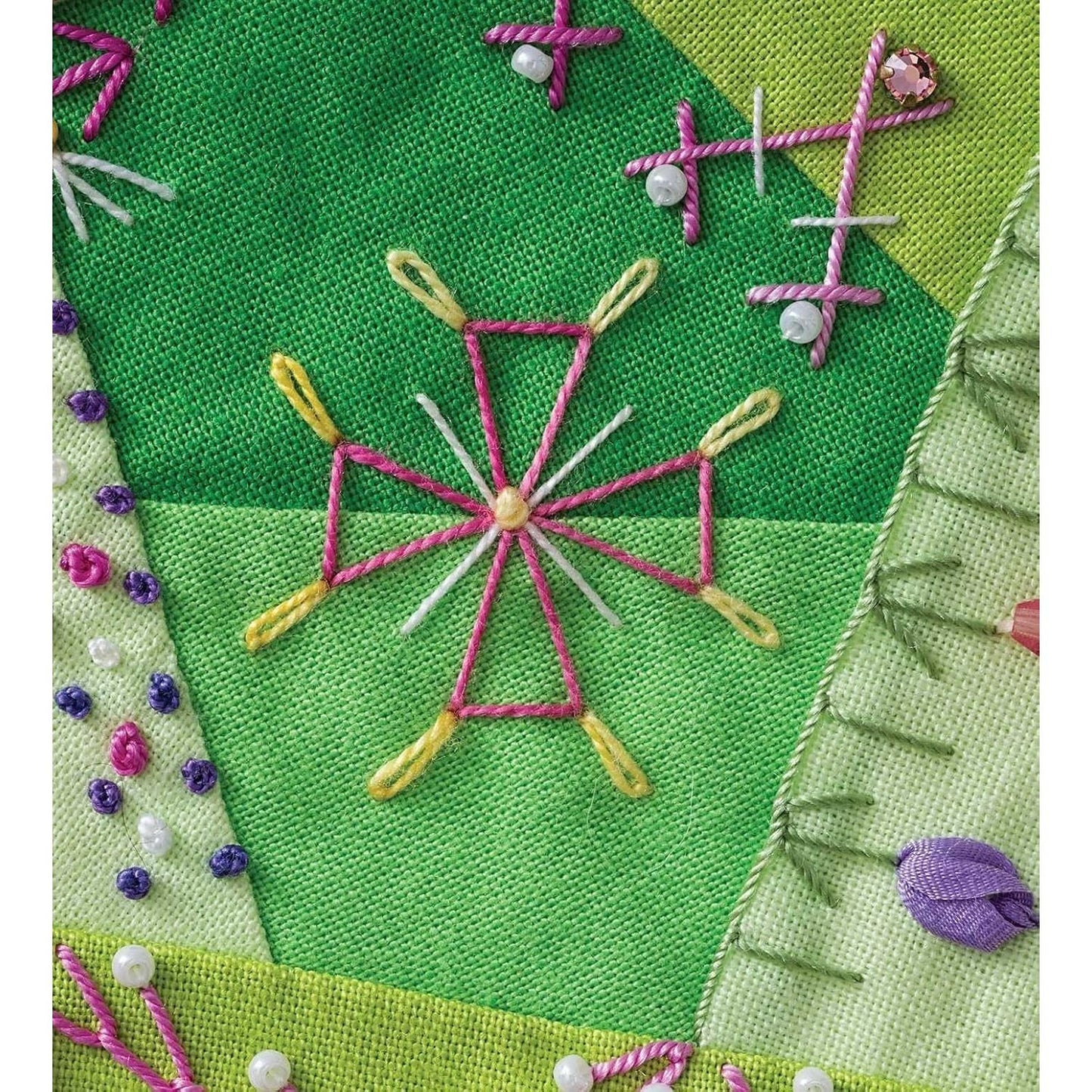 Joyful Daily Stitching, Seam by Seam: Complete Guide to 500 Embroidery-Stitch Combinations, Perfect for Crazy Quilting (Spiral Bound)
